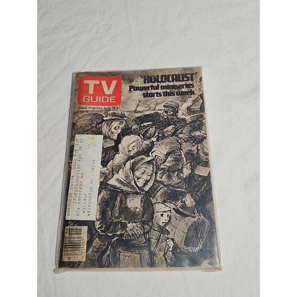 TV GUIDE 1978‎ April 15-21 'Holocaust' Powerful Miniseries Chuck Barris blue men